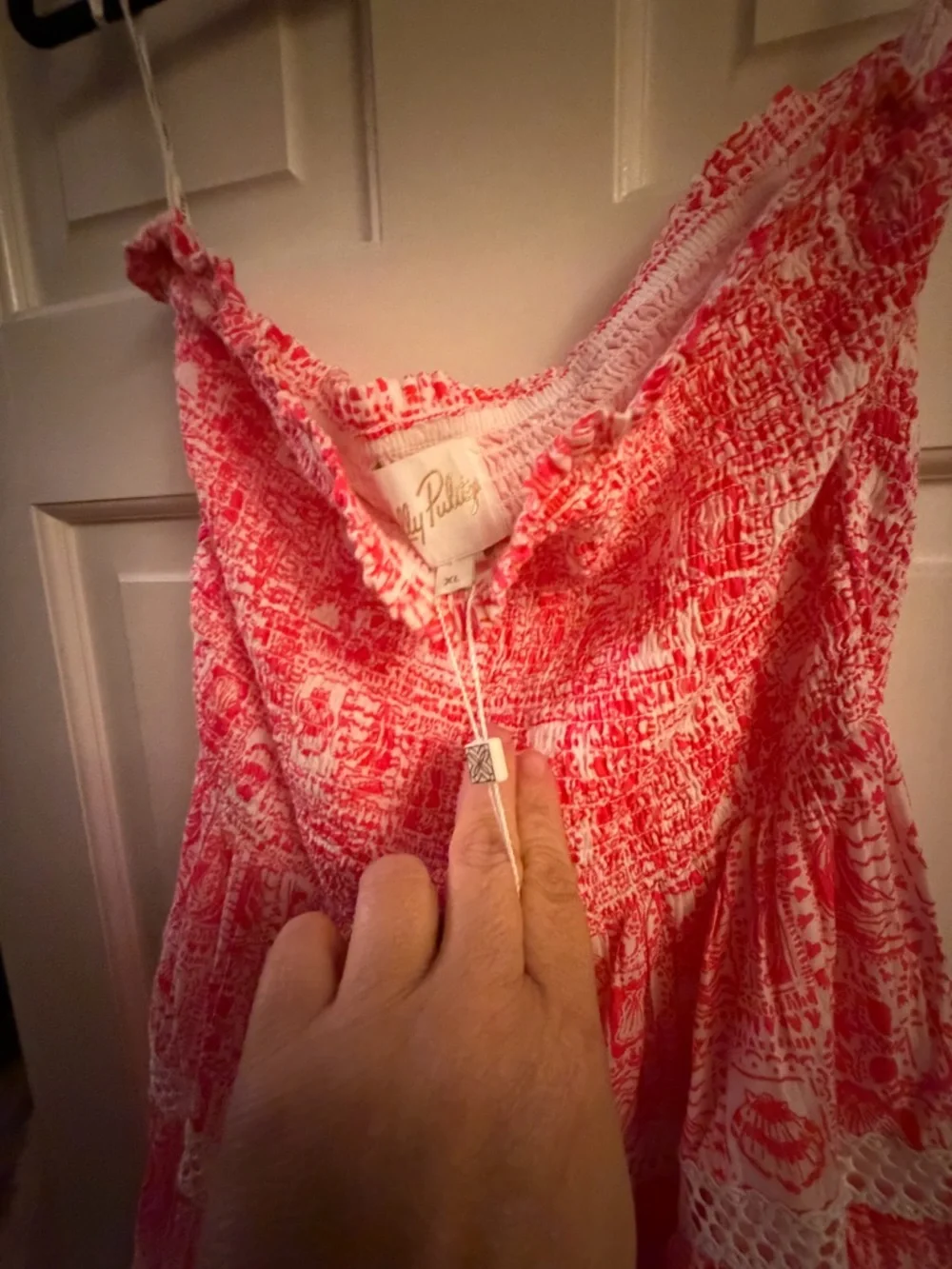 Lilly Pulitzer Kelvina Red Strapless Sundress Mizner Red Seaside Harbour - Picture 5 of 7